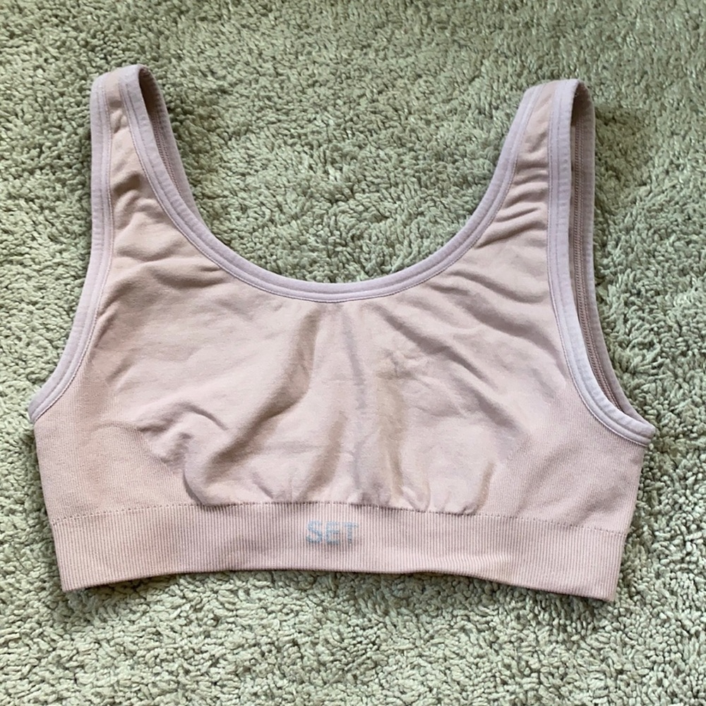 Pink Set Active Sports bra